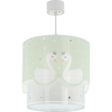 Dalber 61712H - Gyermekcsillár SWEET LOVE 1xE27/60W/230V zöld