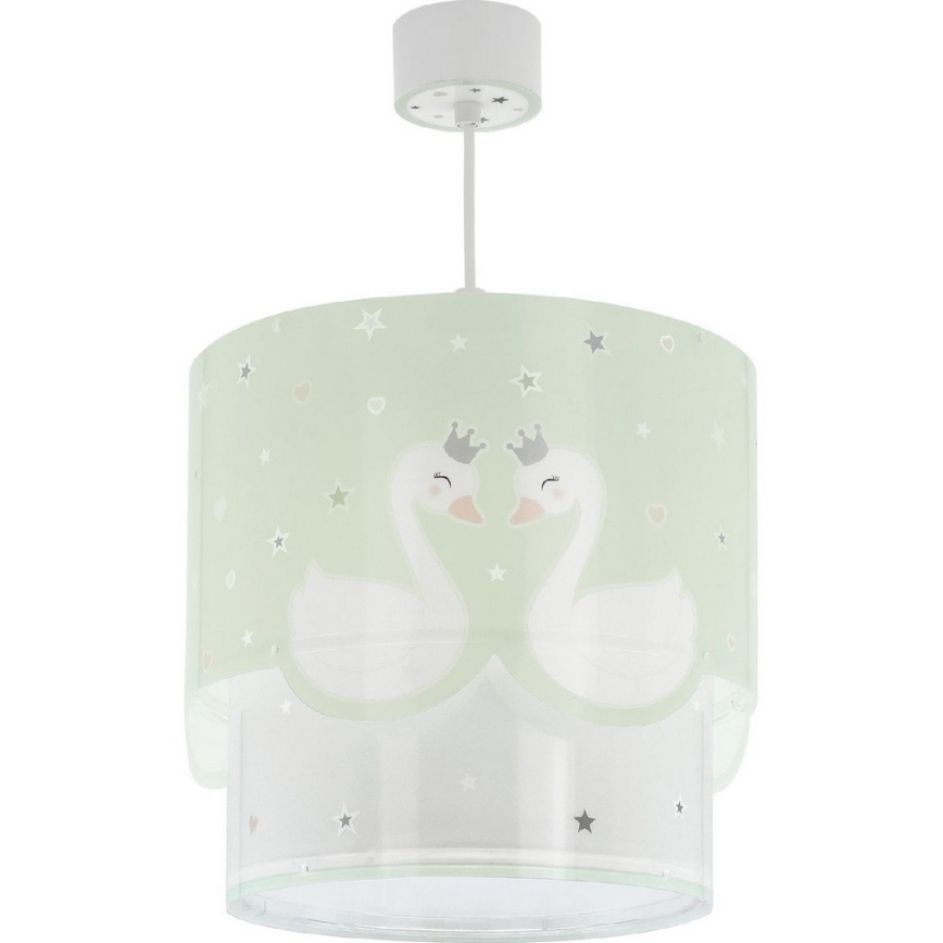 Dalber 61712H - Gyermekcsillár SWEET LOVE 1xE27/60W/230V zöld