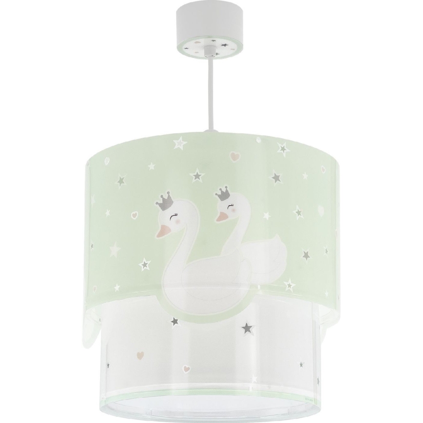 Dalber 61712H - Gyermekcsillár SWEET LOVE 1xE27/60W/230V zöld