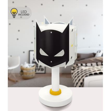 Dalber 61801N - LED gyereklámpa DARK HERO 1xG4/4W/230V fehér/fekete