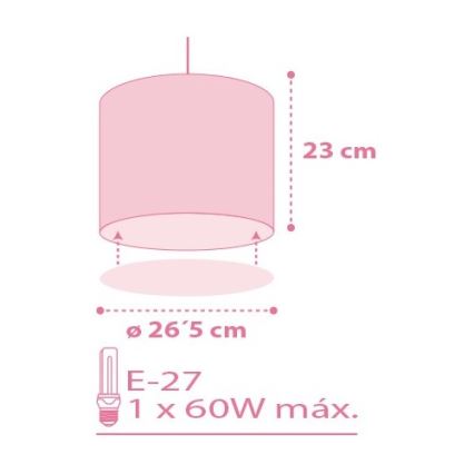 Dalber 62002S - Gyerek csillár COLORS 1xE27/60W/230V