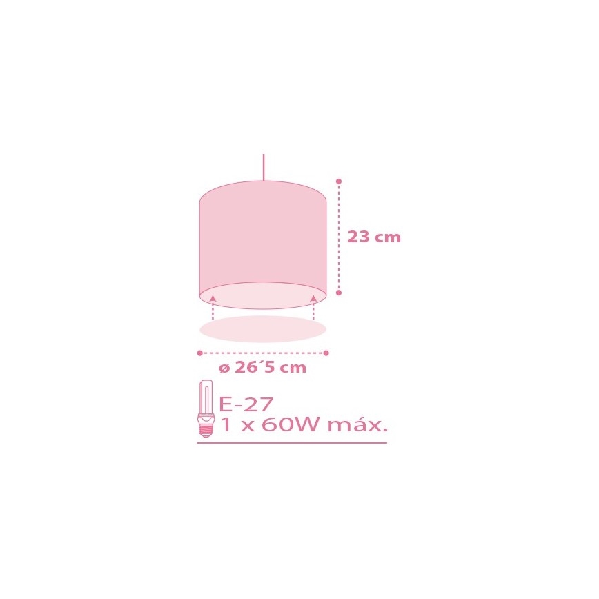 Dalber 62002S - Gyerek csillár COLORS 1xE27/60W/230V