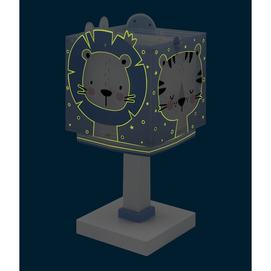 Dalber 63111T - Gyermeklámpa JUNGLE 1xE14/8W/230V kék