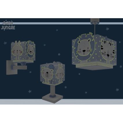Dalber 63111T - Gyermeklámpa JUNGLE 1xE14/8W/230V kék