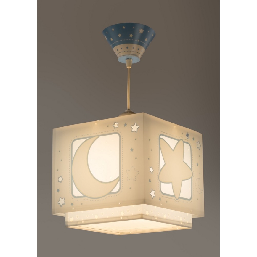 Dalber 63232T - Gyermek csillár MOON LIGHT 1xE27/60W/230V