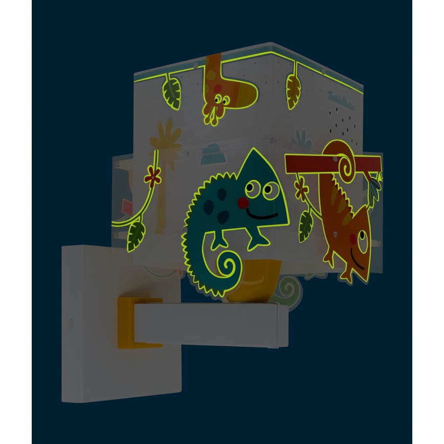 Dalber 63319 - Gyerek fali lámpa HAPPY JUNGLE 1xE27/15W/230V