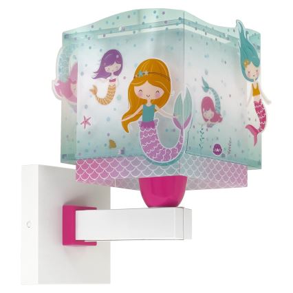 Dalber 63449 - Gyermek fali lámpa MERMAIDS 1xE27/60W/230V