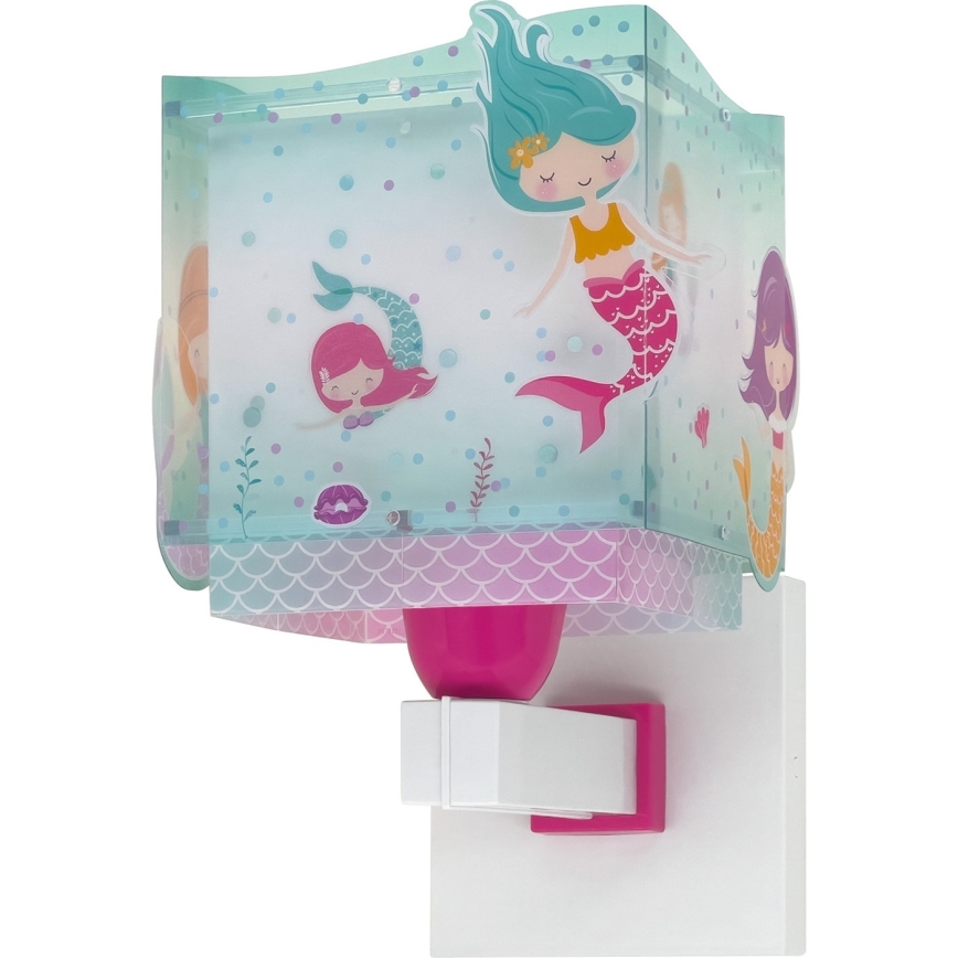 Dalber 63449 - Gyermek fali lámpa MERMAIDS 1xE27/60W/230V