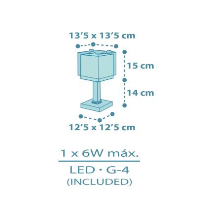 Dalber 63451 - LED gyereklámpa BABY DINOS 1xG4/4W/230V színes