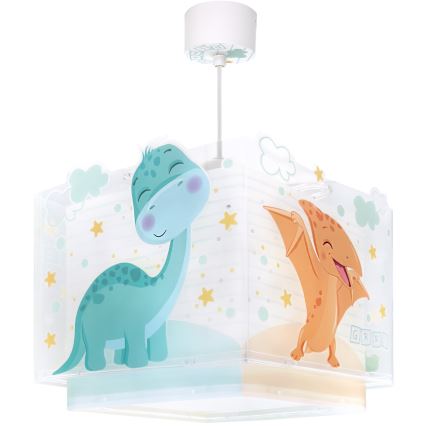 Dalber 63452 - Gyerek csillár BABY DINOS 1xE27/15W/230V, vidám, színes kivitel