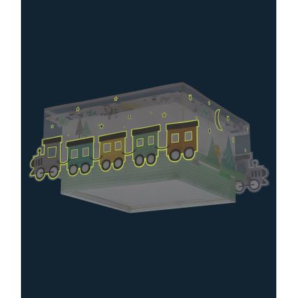 Dalber 63536 - Gyermek mennyezeti lámpa TRAIN 2xE27/60W/230V