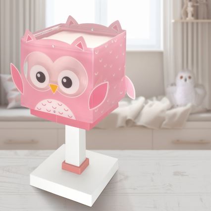Dalber 64481N - LED gyermeklámpa LITTLE OWL 1xG4/4W/230V rózsaszín