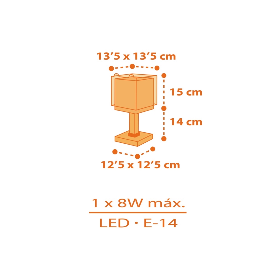 Dalber 64561N - LED gyereklámpa LITTLE TIGGER 1xG4/4W/230V narancssárga