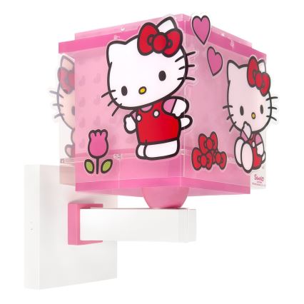 Dalber 73269 - Gyermek fali lámpa HELLO KITTY 1xE27/15W/230V rózsaszín