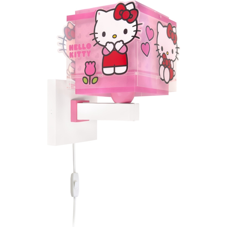 Dalber 73269 - Gyermek fali lámpa HELLO KITTY 1xE27/15W/230V rózsaszín