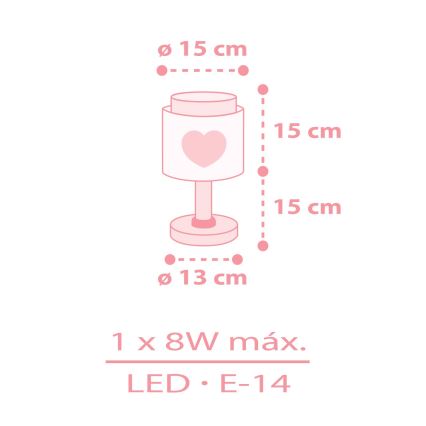 Dalber 76011NS - LED-es gyereklámpa BABY DREAMS 1xG4/4W/230V rózsaszín