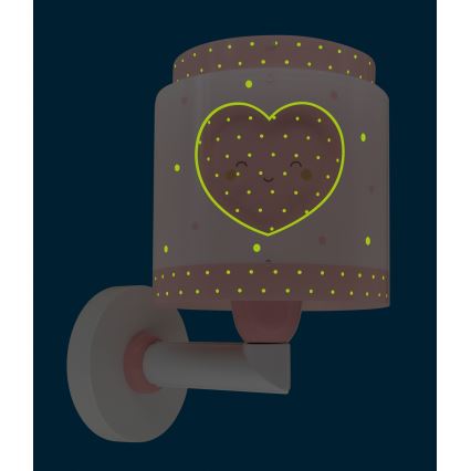 Dalber 76019S - Gyerek fali lámpa BABY DREAMS 1xE27/15W/230V rózsaszín