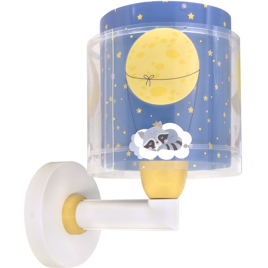 Dalber 76639 - Gyermekszobai falilámpa MOON DREAMS 1xE27/15W/230V kék