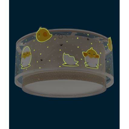 Dalber 76876 - Gyerek mennyezeti lámpa BABY CHICK 2xE27/15W/230V