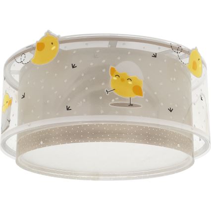 Dalber 76876 - Gyerek mennyezeti lámpa BABY CHICK 2xE27/15W/230V