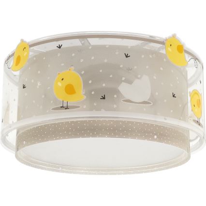 Dalber 76876 - Gyerek mennyezeti lámpa BABY CHICK 2xE27/15W/230V