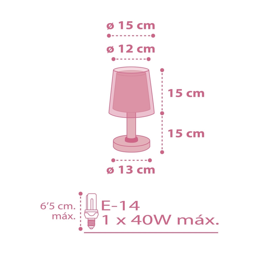 Dalber 81171S - Gyereklámpa DREAM FLOWERS 1xE14/40W/230V