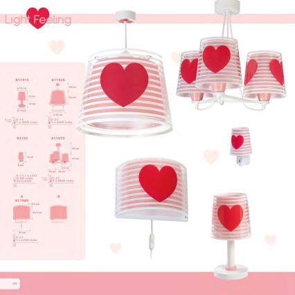 Dalber 81197S - Gyerek csillár LIGHT FEELING 3xE27/60W/230V