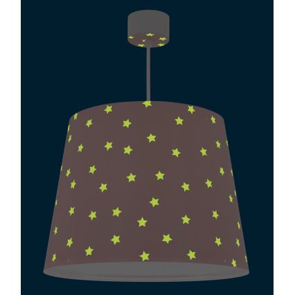 Dalber 82212S - Gyermekcsillár STAR LIGHT 1xE27/60W/230V rózsaszín