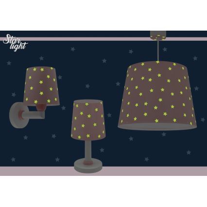 Dalber 82212S - Gyermekcsillár STAR LIGHT 1xE27/60W/230V rózsaszín