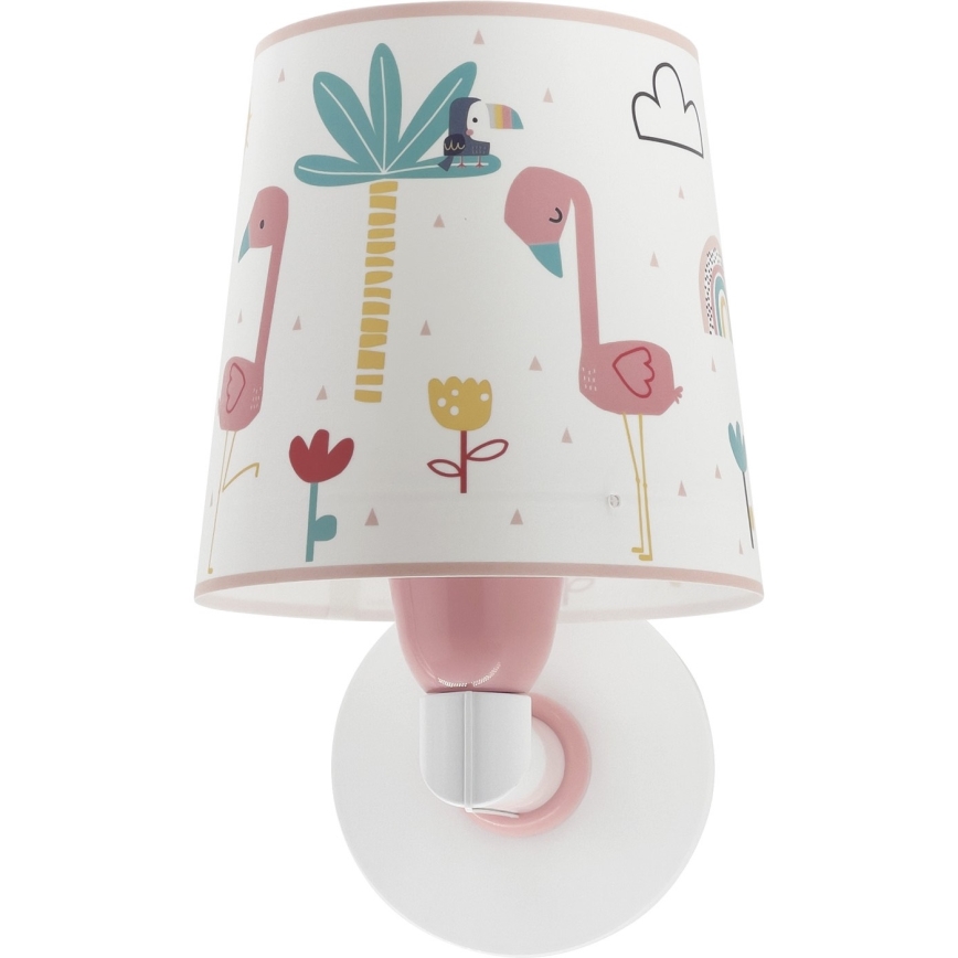 Dalber 82469 - Gyerek fali lámpa FLAMINGO 1xE27/15W/230V
