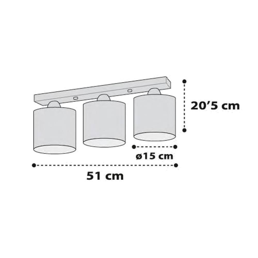 Dalber D-41413H - Gyerek mennyezeti lámpa  CLOUDS 3xE27/60W/230V
