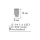 Dalber D-41415E - LED konnketoros lámpa CLOUDS 1xE14/0,3W/230V