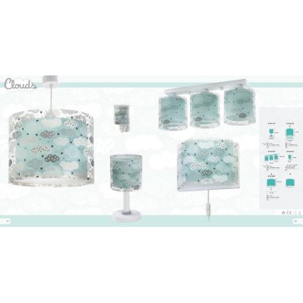 Dalber D-41418H - Gyerek fali lámpa  CLOUDS 1xE27/60W/230V