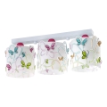 Dalber D-62143 - Gyermek mennyezeti lámpa BUTTERFLY 3xE27/60W/230V