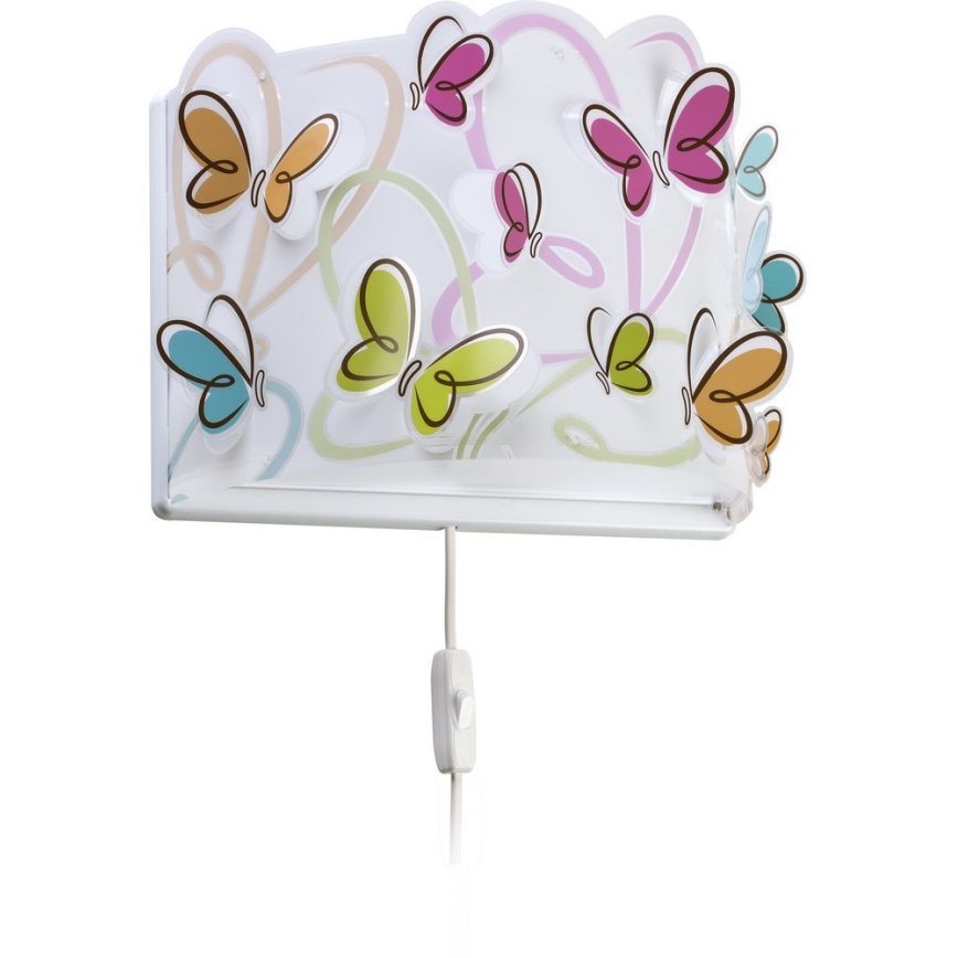 Dalber D-62148 - Gyerek fali lámpa  PILLANGÓ 1xE27/60W/230V
