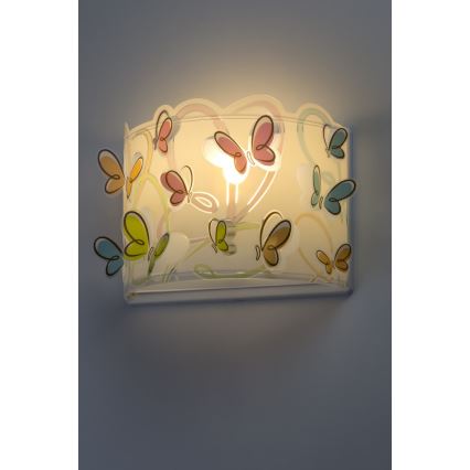 Dalber D-62148 - Gyerek fali lámpa  PILLANGÓ 1xE27/60W/230V