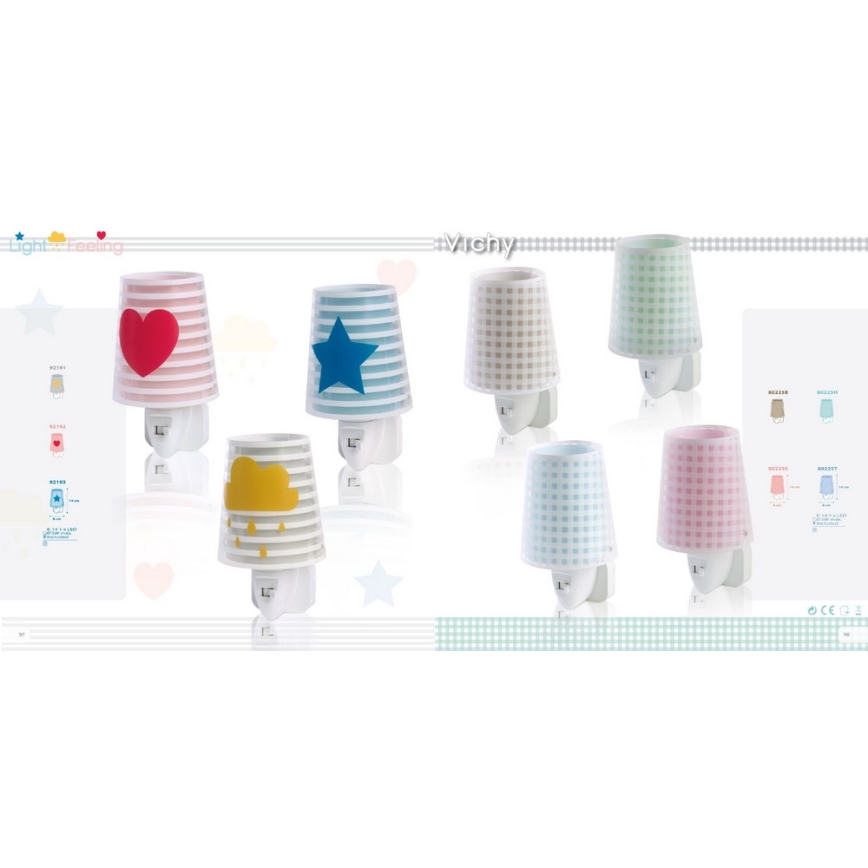 Dalber D-92192 - LED éjszakai lámpa LIGHT FEELING 1xE14/0,5W/230V