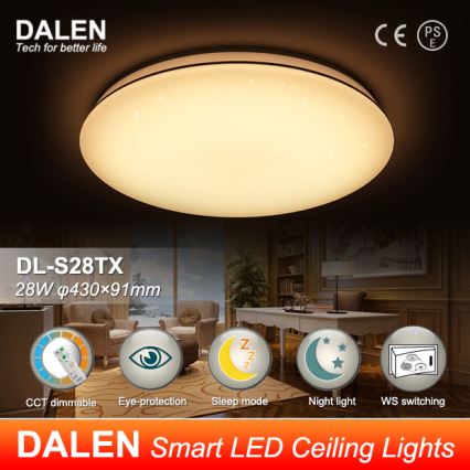 Dalen DL-S28TX - LED szabályozható mennyezeti lámpa STAR SKY LED/28W/230V