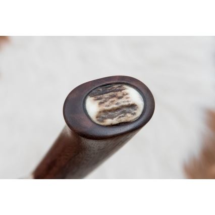 Damaszkuszi vadászkés 11,8 cm dió/szarvas agancs