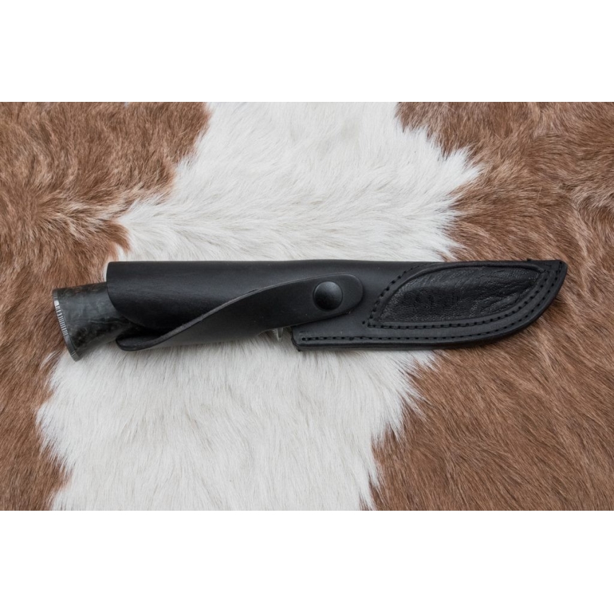 Damaszkuszi vadászkés 13,8 cm Nyírfa/tevecsont