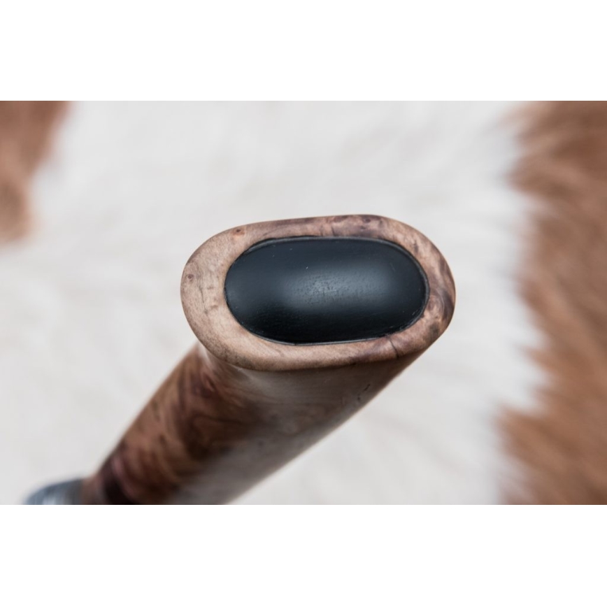 Damaszkuszi vadászkés 13 cm nyárfa/ébenfa