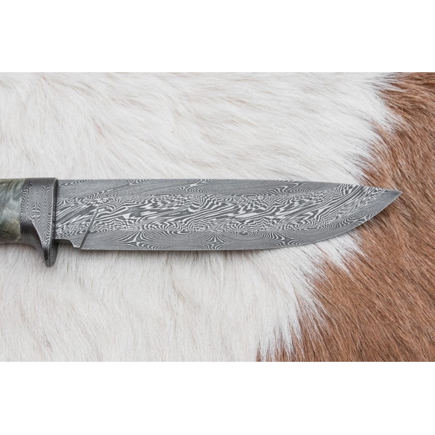 Damaszkuszi vadászkés 14 cm gesztenyefa