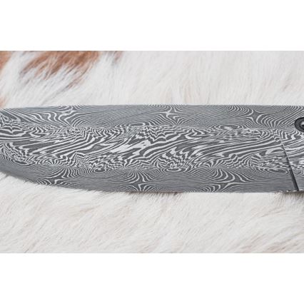 Damaszkuszi vadászkés 14 cm gesztenyefa