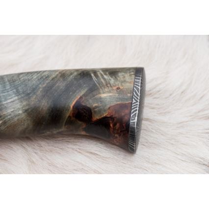 Damaszkuszi vadászkés 14 cm gesztenyefa