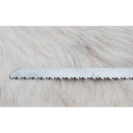 Damaszkuszi vadászkés mini fűrésszel 12 cm szarvas agancs