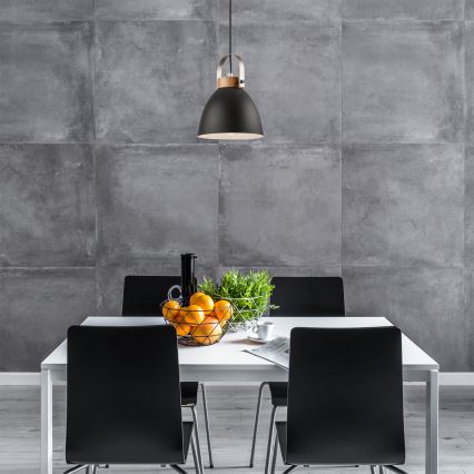 Lámpa zsinóron DANIELLE 1xE27/60W/230V bükk