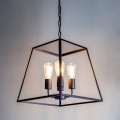 Där Lighting ACA8622 - Láncra akasztható csillár ACADEMY, 4xE27/60W/230V, fekete