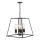 Där Lighting ACA8622 - Láncra akasztható csillár ACADEMY, 4xE27/60W/230V, fekete