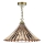 Där Lighting ARD866 - ARDECHE láncos csillár 1xE27/60W/230V sárgaréz/füstös barna