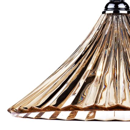 Där Lighting ARD866 - ARDECHE láncos csillár 1xE27/60W/230V sárgaréz/füstös barna